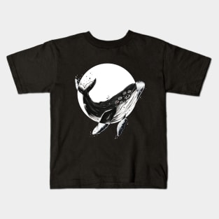 Flying whale Kids T-Shirt